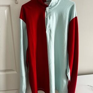 Rowing Blazers Red and Light Blue Long Sleeve Shirt